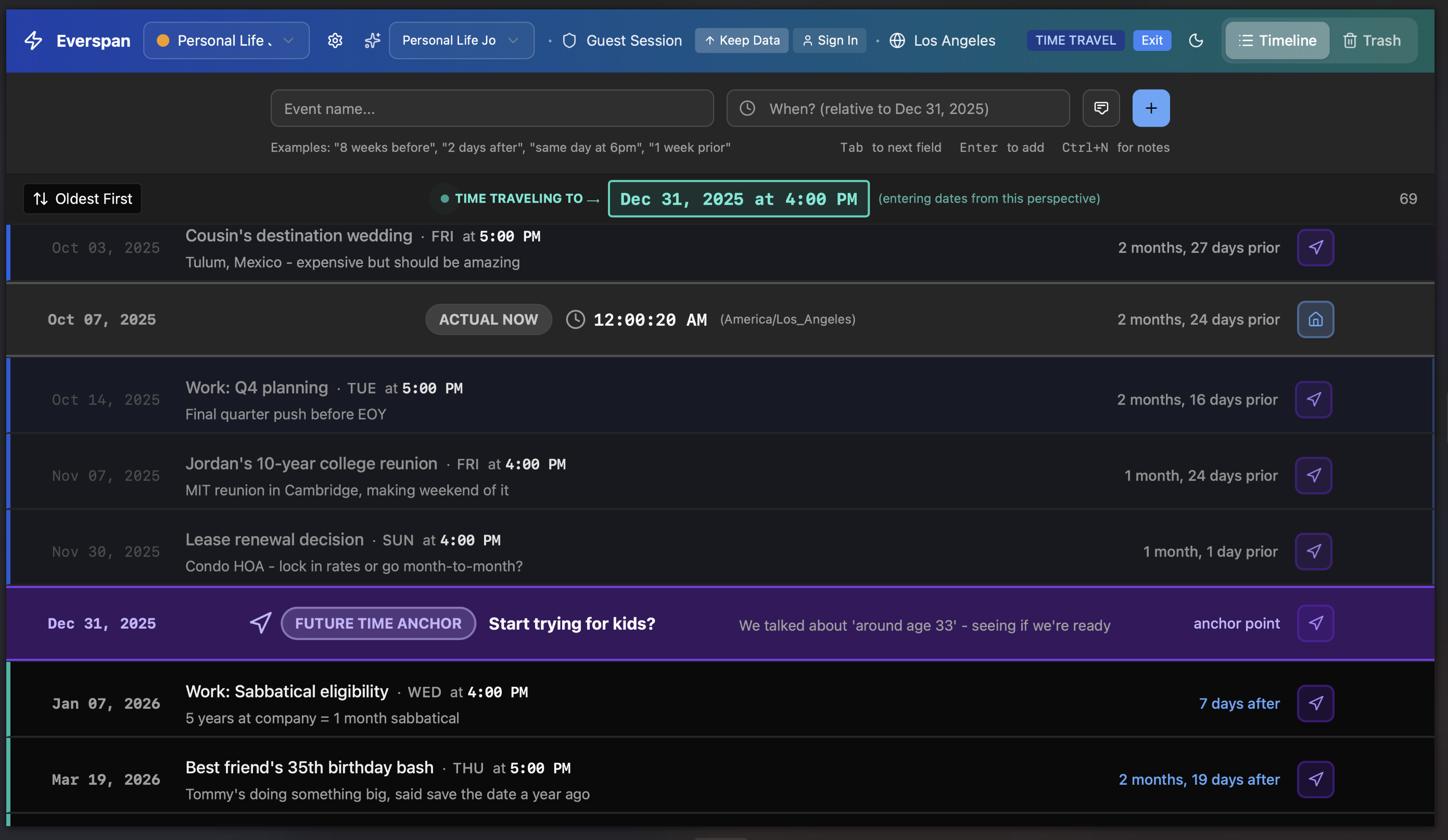 everSpan.ai interface